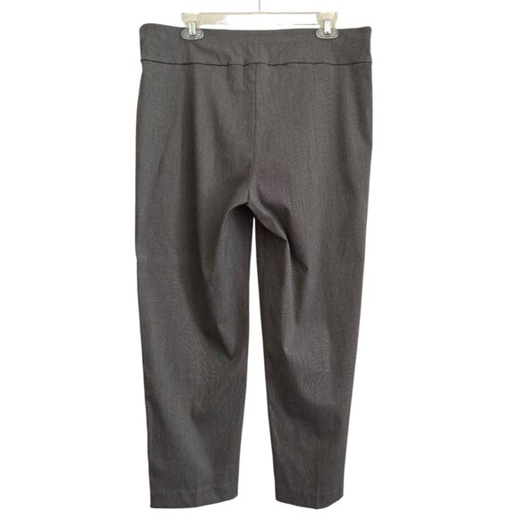 Alfred Dunner Gray Straight-Leg Elastic Waist Pants Size 12 Office Casual - Picture 2 of 6